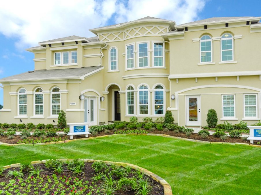 Landon Homes new home builder 432 Carrington Stucco Exterior